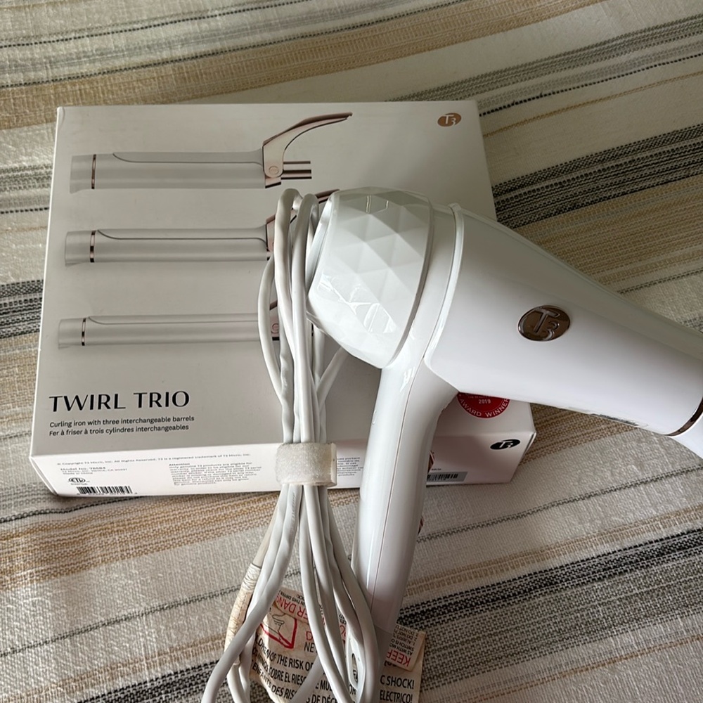 T3 Hairdryer and Curling Iron Bundle